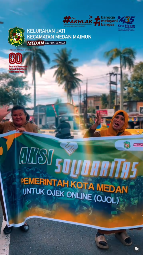 Aksi Solidaritas Pemko Medan Untuk Ojek Online (Ojol)