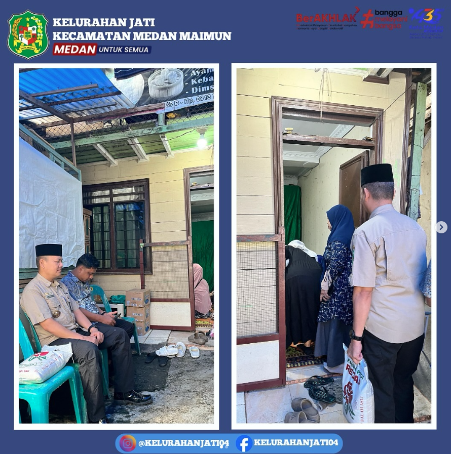 Kegiatan Takziah Ke Rumah Warga di Lingkungan Kelurahan Jati