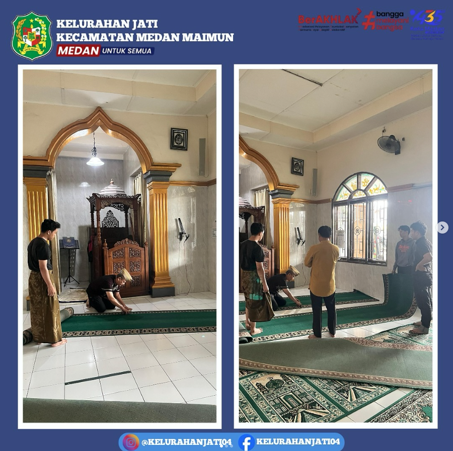 Kegiatan Perbaikan Arah Solat Sesuai Dengan Kiblat Di Masjid Nurul Muslimin, Kelurahan Jati